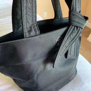 kate spade ♠️ black satin bucket bag